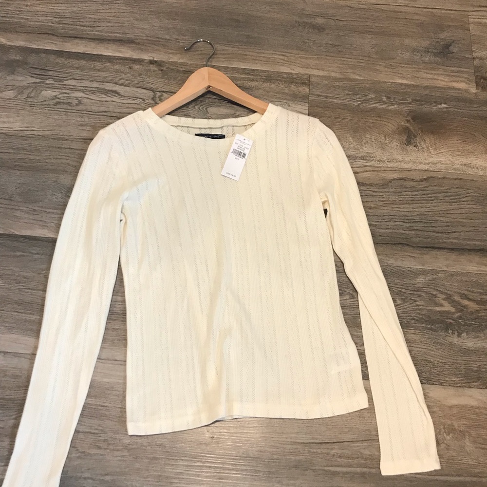 Cream top (new) and charcoal top